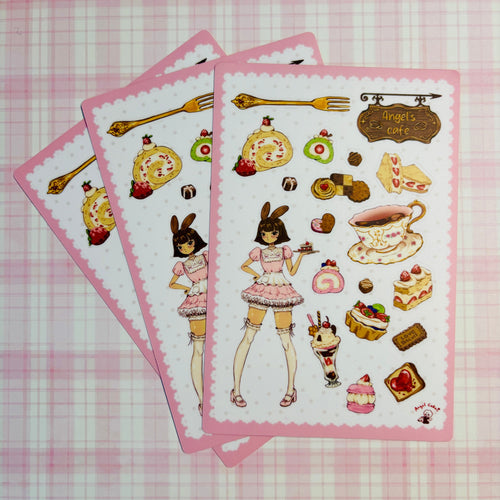 Angel's cafe Sticker sheet