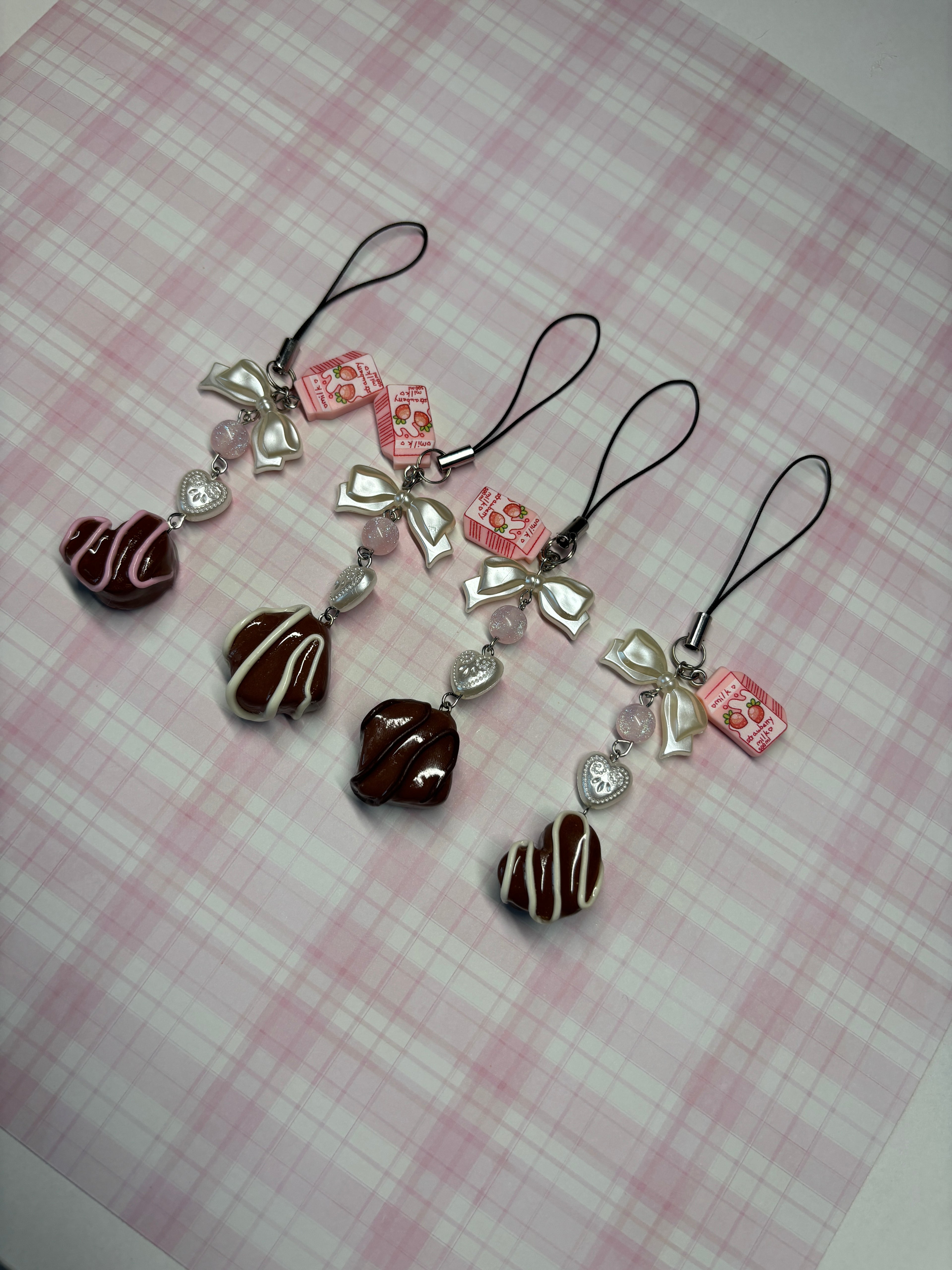 Chocolate drop! phone charm