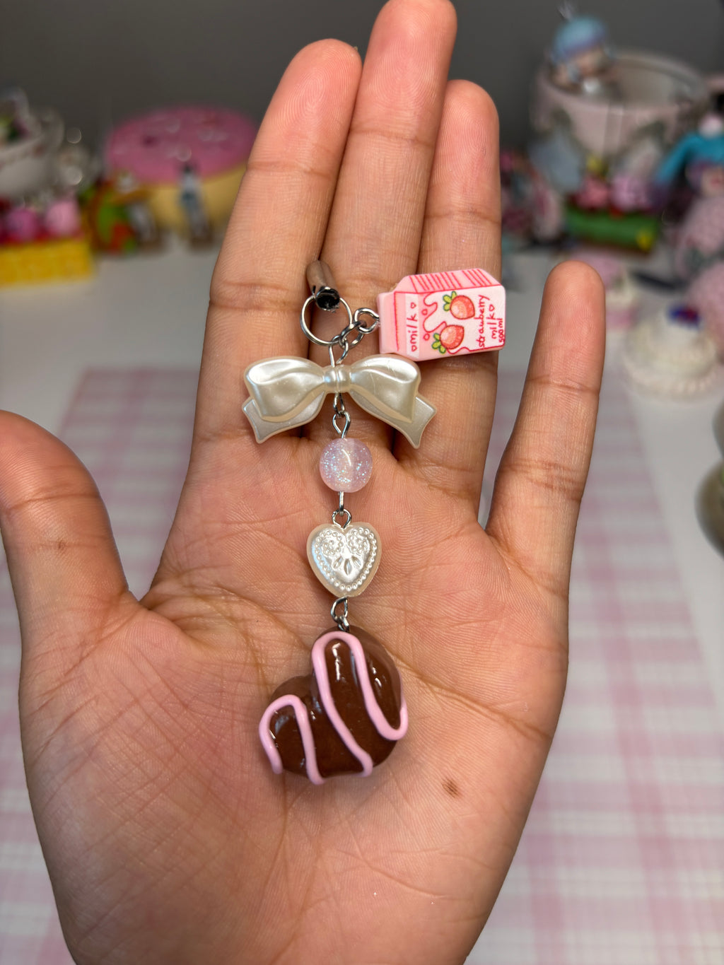 Chocolate drop! phone charm