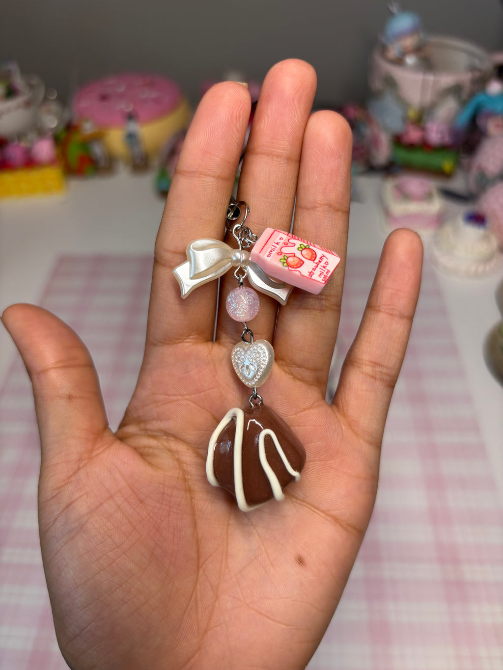 Chocolate drop! phone charm