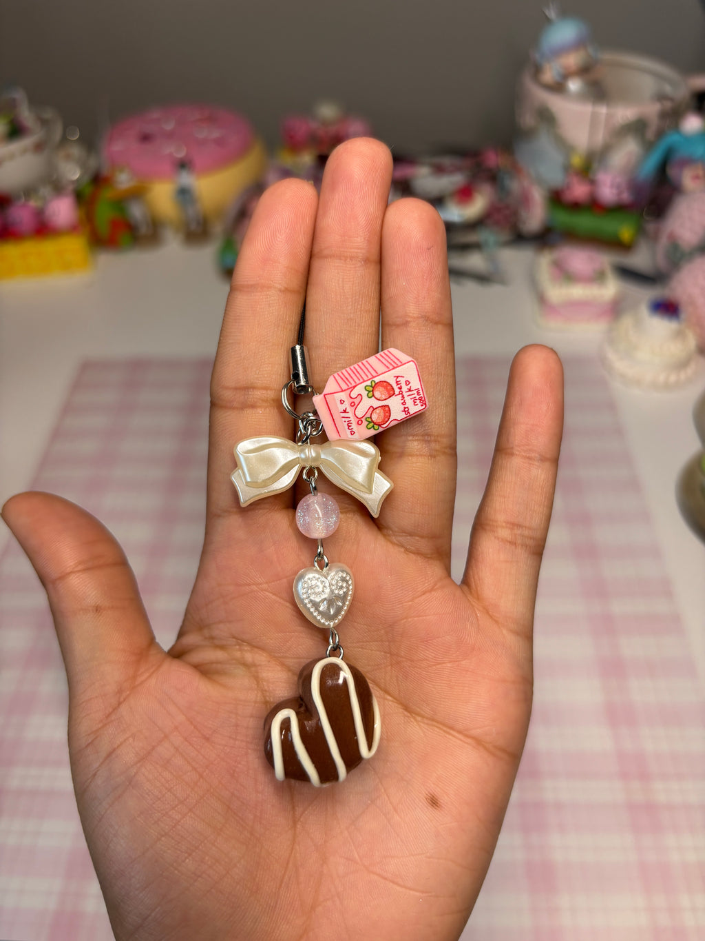 Chocolate drop! phone charm