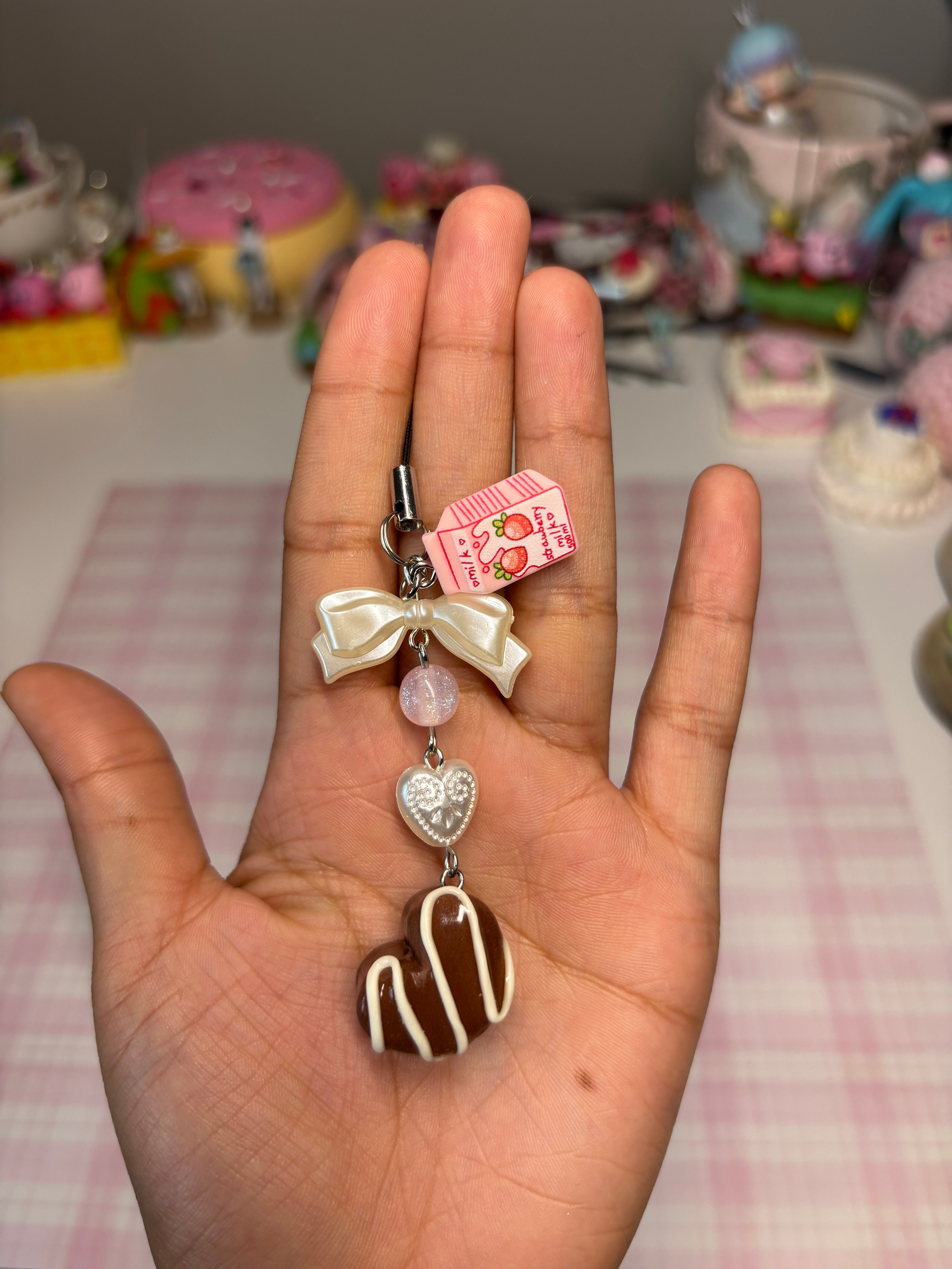 Chocolate drop! phone charm