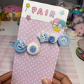 berry cream! hair clips