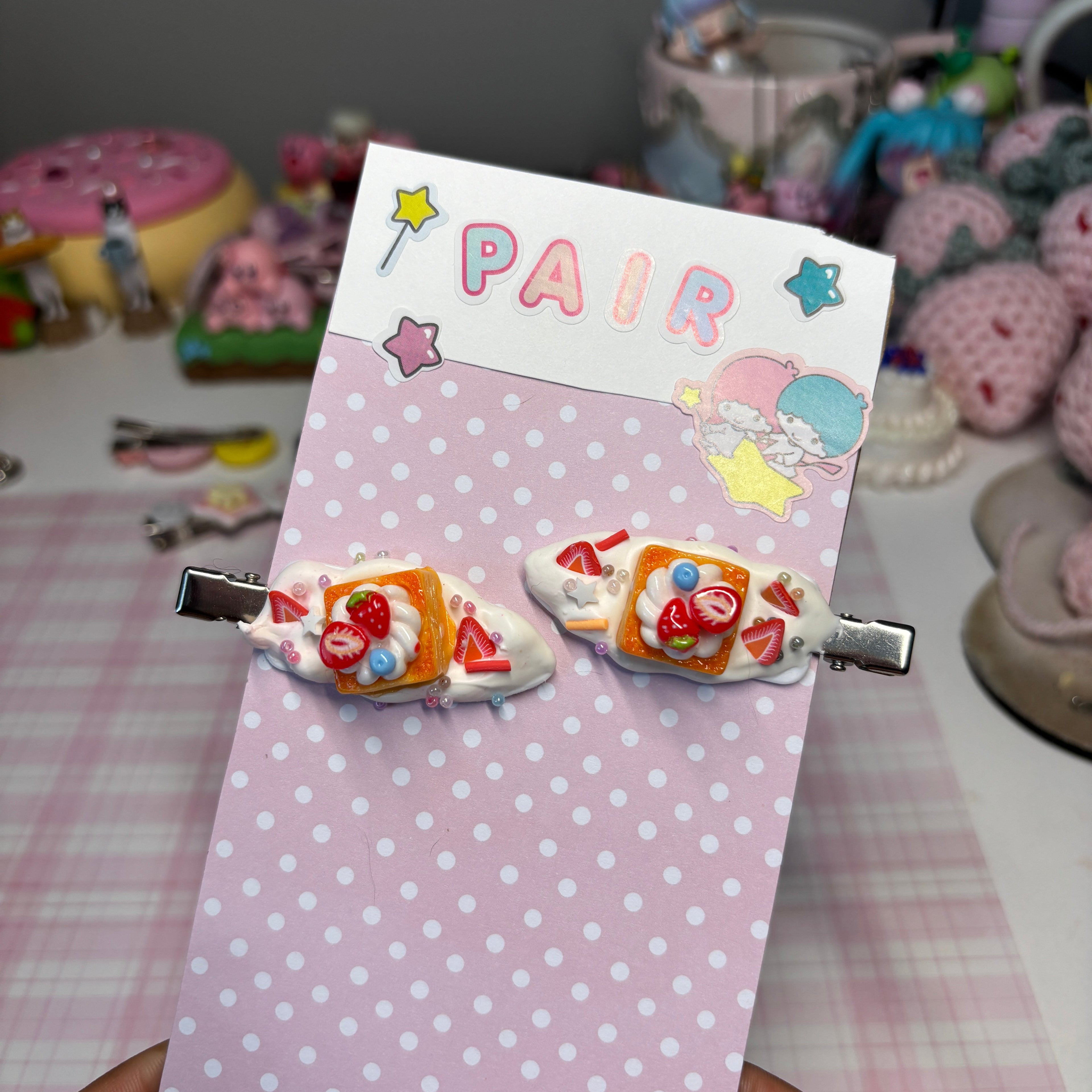 puff pastries! hair clips