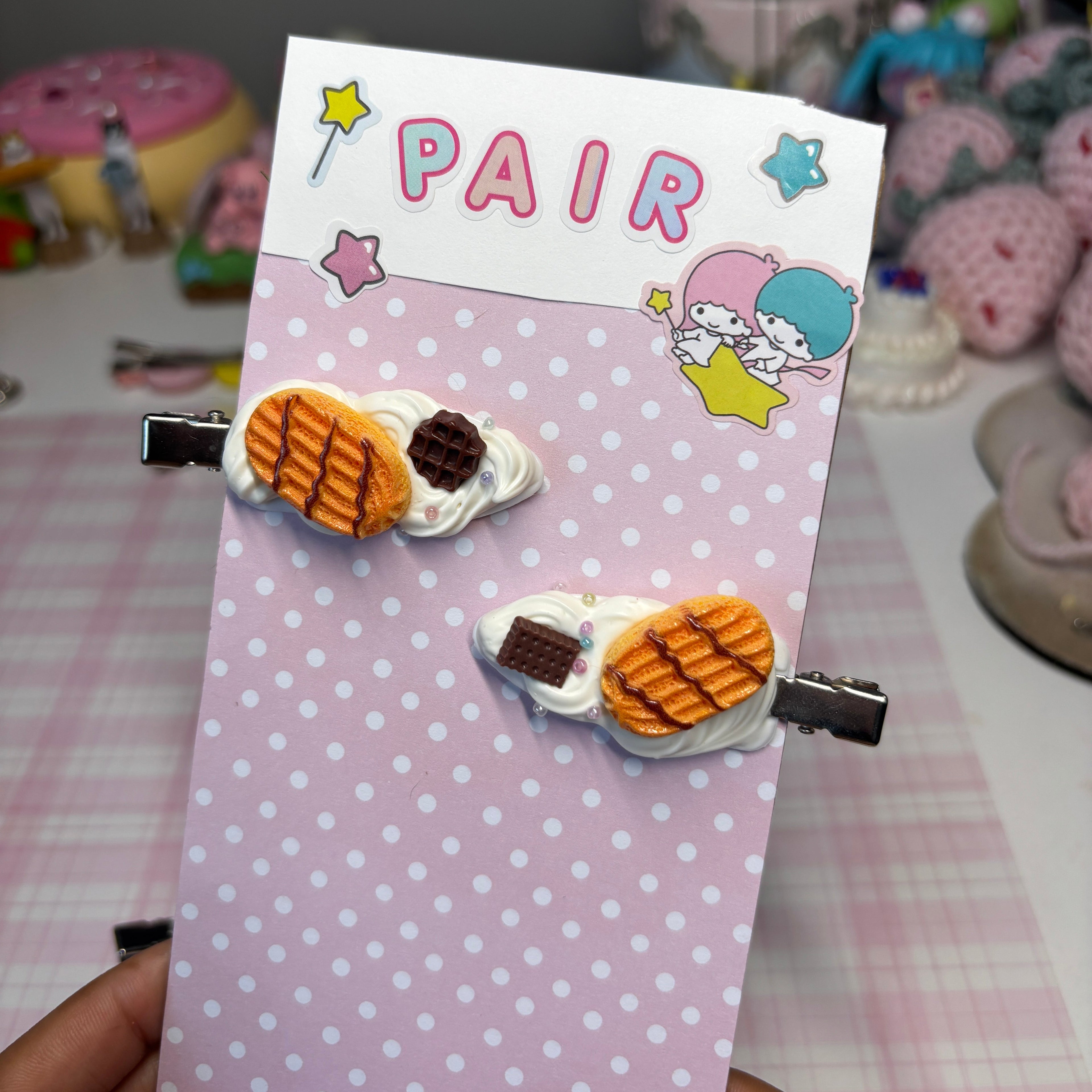 coco eclair! hair clips